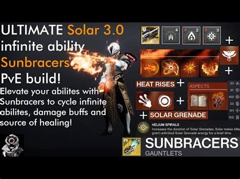 Destiny 2: The ULTIMATE Sunbracers Infinite Ability Spam Solar 3.0 ...