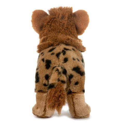 12 Inch Standing Stuffed Hyena Plush Animal Kingdom Collection