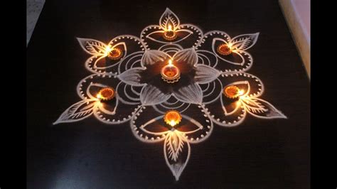 Beautiful & Easy deepam rangoli designs for diwali 2017 - diwali kolam designs - muggulu designs ...