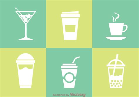 Beverages Isolated Icons - Download Free Vector Art, Stock Graphics ...