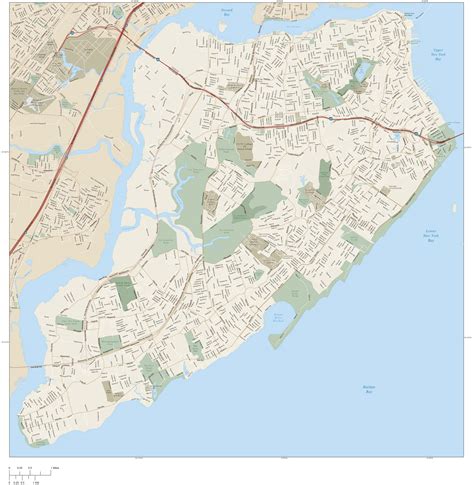 New York City - Staten Island Wall Map by Map Resources - MapSales