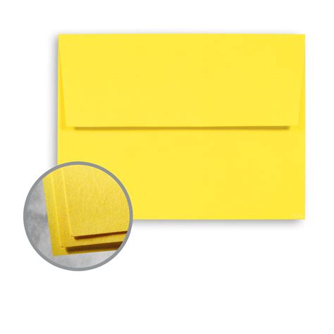 Sunburst Yellow Envelopes - A2 (4 3/8 x 5 3/4) 60 lb Text Smooth 30% ...