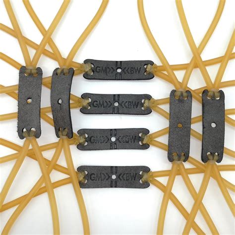 GM&BW Slingshots Replacement Band Sets, varation like 2,4,6 strands, looped bands for Dankung ...