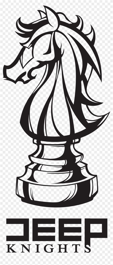 Download Deep Knight Logo Design - Knight Chess Piece Drawing Clipart ...