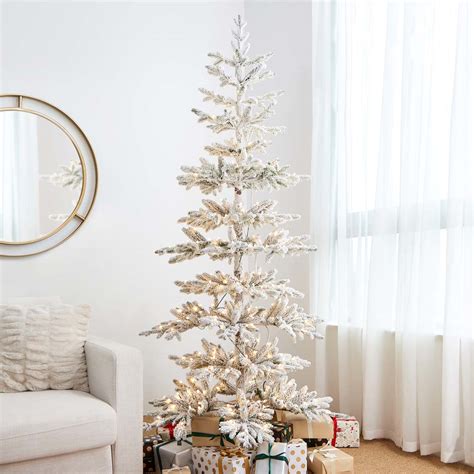 [OFFICIAL] Glitzhome 7ft Deluxe Pre-Lit Snow Flocked Pine Artificial ...