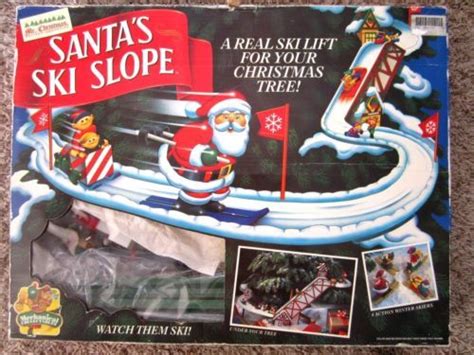 MR. CHRISTMAS Santa's Ski Slope - A Real Ski Lift For Your Christmas Tree | Ski lift, Mr ...