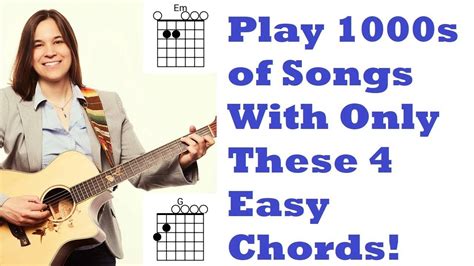 Easiest Beginner Guitar Chords - First 4 Chords You NEED To Learn ...