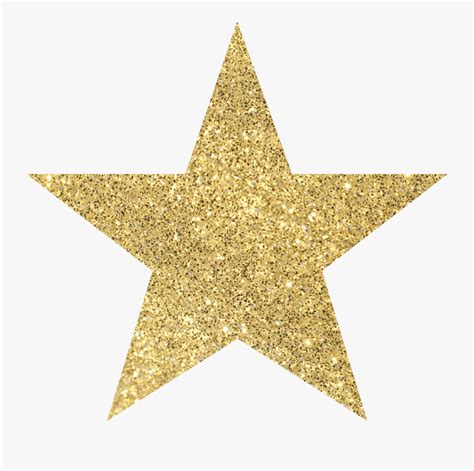 Clip Art Hanging Gold Stars - Gold Glitter Star Png , Free Transparent Clipart - ClipartKey
