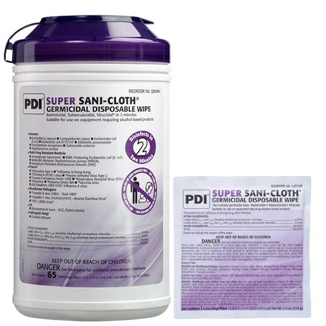 Super Sani-Cloth Disinfectant Wipes BUY Germicidal Wipes, Q55172.