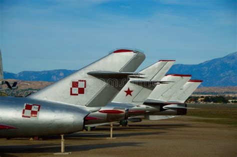 Aircraft Showcase in March Field Air Museum in March Air Reserve Base, California Editorial ...