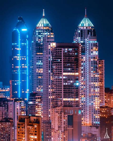 Wassup Mumbai on Instagram: “Night view of the dense cityscape of ...