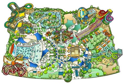 Wet and Wild Waterpark | Theme park map, Water park, Map art projects