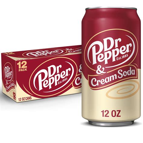 Dr Pepper & Cream Soda, 12 Fl Oz cans, 12 pack – Walmart Inventory ...