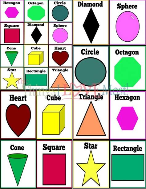 Learning Shapes While Having Fun - Free Printable Pre-K Learning Games - The Things I Love Most ...