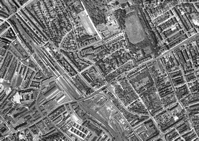 1947 Post-War London Aerial Map - Kensington– I Love Maps