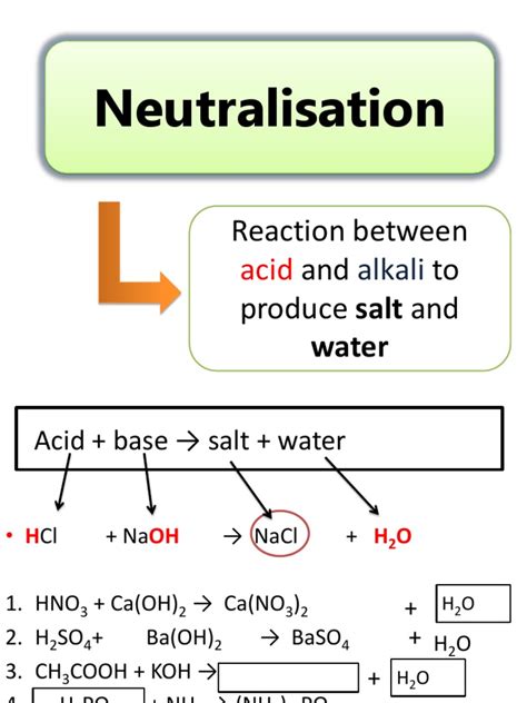 Neutralization | Acid | Ph