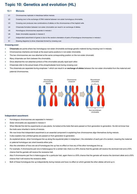 IB Biology Topic 10 Notes | Biology - Higher Level IB | Thinkswap