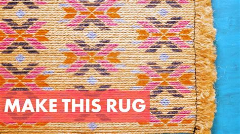 Make Your Own Jute Rope Rug + How to Stencil a Rug With Paint - HGTV Handmade - YouTube