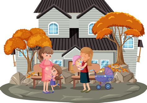 Isolated scene with people cartoon character 7208335 Vector Art at Vecteezy