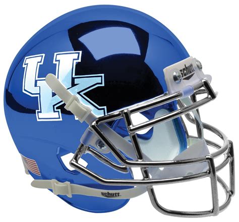 KENTUCKY WILDCATS ALTERNATE BLUE CHROME SCHUTT MINI NCAA FOOTBALL ...