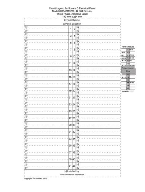 006 Breaker Panel Label Template Siemens Schedule Large intended for Electrical Panel Labels ...