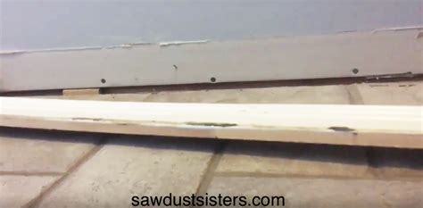 How to Remove Baseboards...and what NOT to do {video tutorial} - Sawdust Sisters