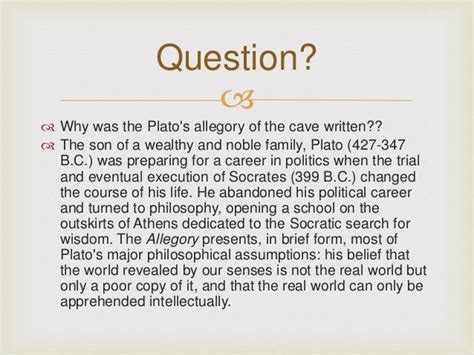 Platos Allegory Of The Cave Summary - change comin