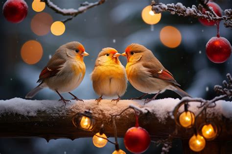 Winter Birds Art Free Stock Photo - Public Domain Pictures