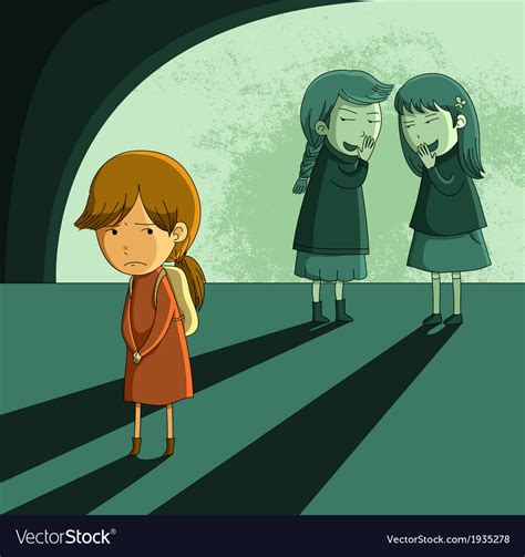 Outcast girl Royalty Free Vector Image - VectorStock