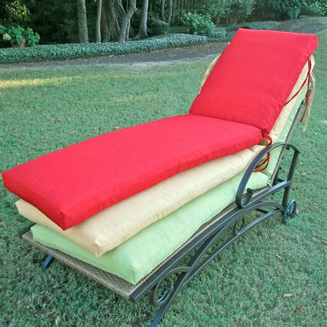 Blazing Needles Outdoor Patio Replacement Chaise Lounge Cushion-74 in.-McCoury Spice - Walmart.com