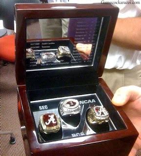 Elephant Stomp: Alabama 2010 SEC and National Championship Rings