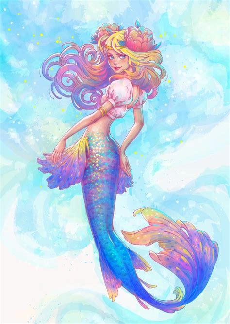 Pin by Georgina de on sirenas | Watercolor mermaid, Mermaid illustration, Mermaid drawings