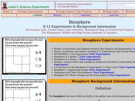 Biosphere Lesson Plan for 8th - 12th Grade | Lesson Planet