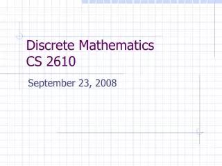 PPT - Discrete Mathematics: Complexity of Algorithms PowerPoint ...