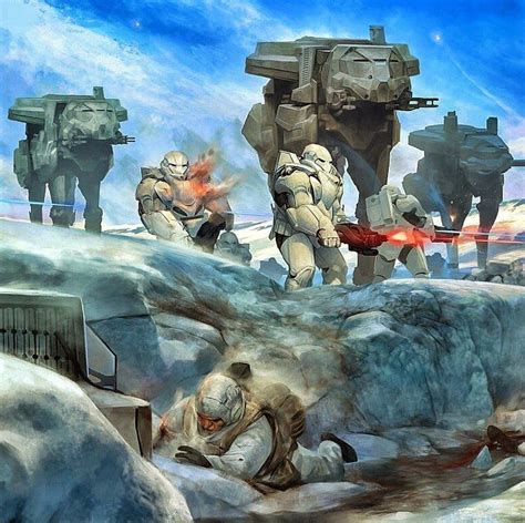 Geek Carl on Instagram: “The Battle of Hoth Check out this stunning reimagined scene from The ...