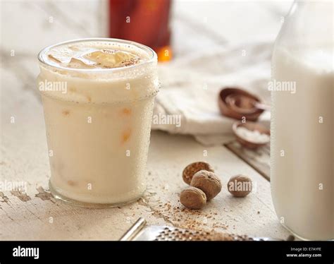 Brandy Milk Punch Stock Photo - Alamy