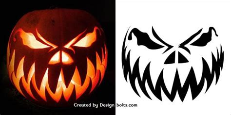 Scary Pumpkin Carving Templates