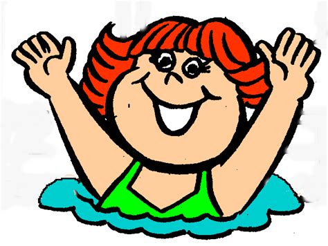 Swimming Cartoon Character - ClipArt Best