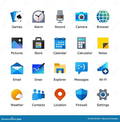 windows 11 icons pack. microsoft inspired desktop icon. computer ui customization. folder ...