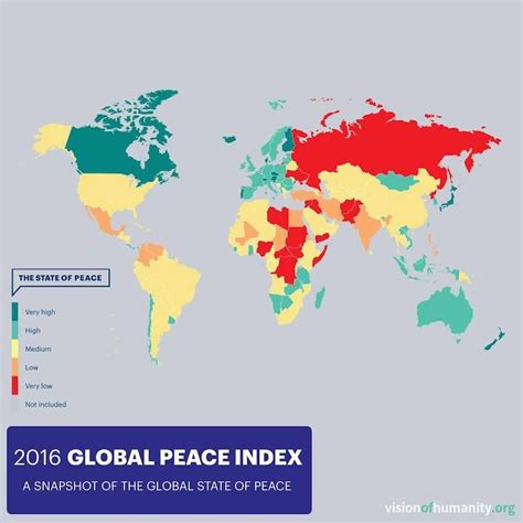 Eye-Opening Map Reveals the Most Peaceful Countries in the World