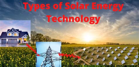 Types of Solar Energy Technology