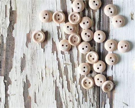 wooden buttons - detail for ribbon or tag | Wood button, Button crafts, Crafts