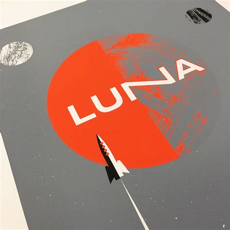 Screenprint Luna 2017 Tour Poster Silkscreen Rock Poster | Etsy