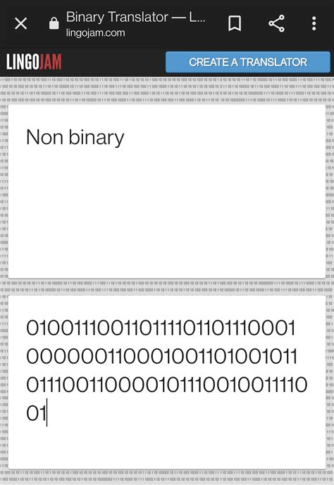 Non Binary in Binary code. I exist! : r/NonBinary