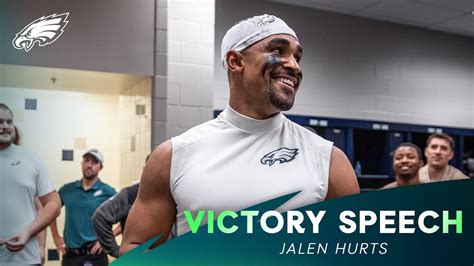 QB Jalen Hurts Postgame Victory Speech Week 9 | Philadelphia Eagles vs ...