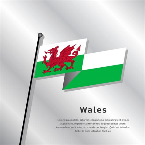 Illustration of Wales flag Template 13350353 Vector Art at Vecteezy