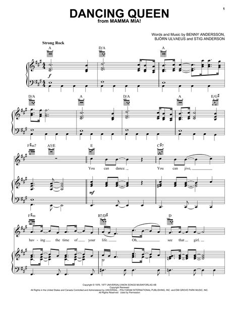 How to Read and Play Dancing Queen Piano Sheet Music for Beginners