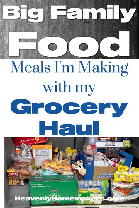 Meals I'm Making with my Grocery Haul | Heavenly Homemakers