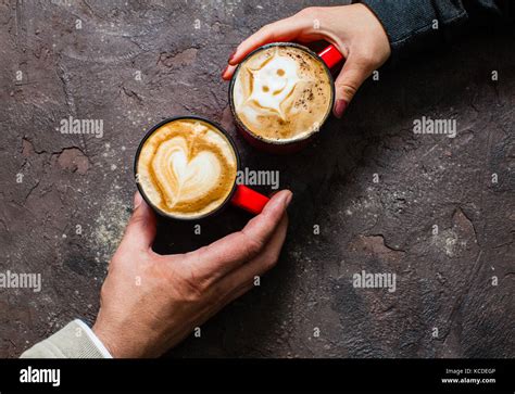 Morning coffee for couple in love Stock Photo - Alamy