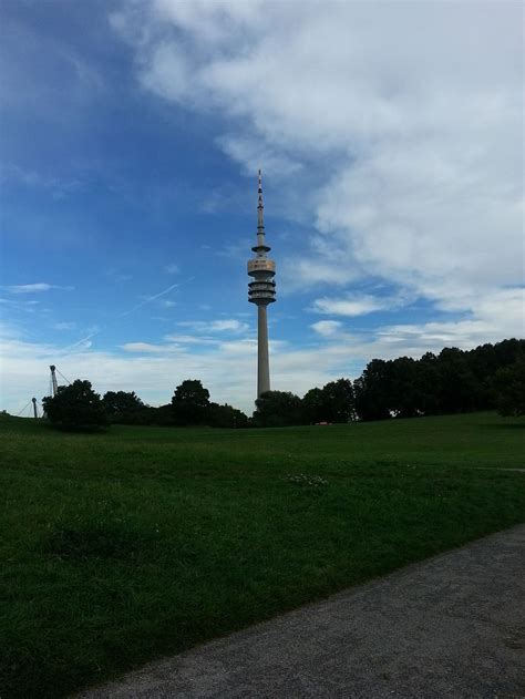 HD wallpaper: olympia tower, munich, olympic park, clouds, sky, cloud - sky | Wallpaper Flare